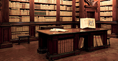 Un interno della biblioteca biblioteca-fabroniana