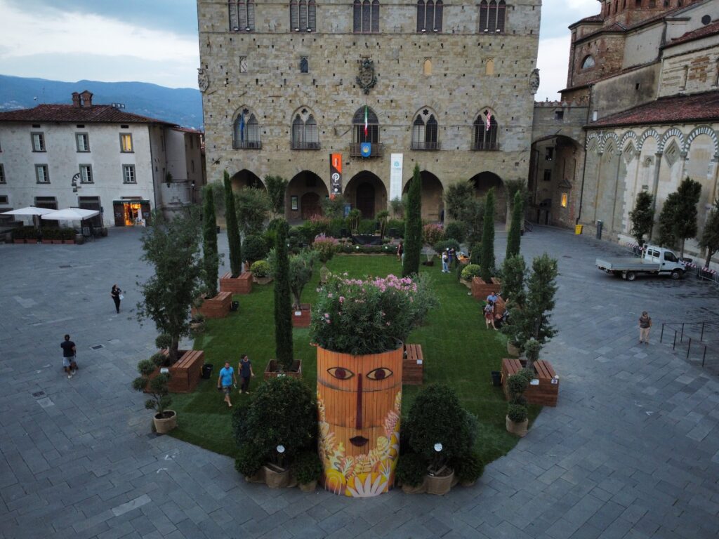 Allestimento a verde in Piazza Duomo, edizione 2023 di UAPC
